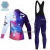 Set Fietsshirt Lange Mouw + Lange Koersbroek 2023 Israel Premier Tech Winter Thermal Fleece